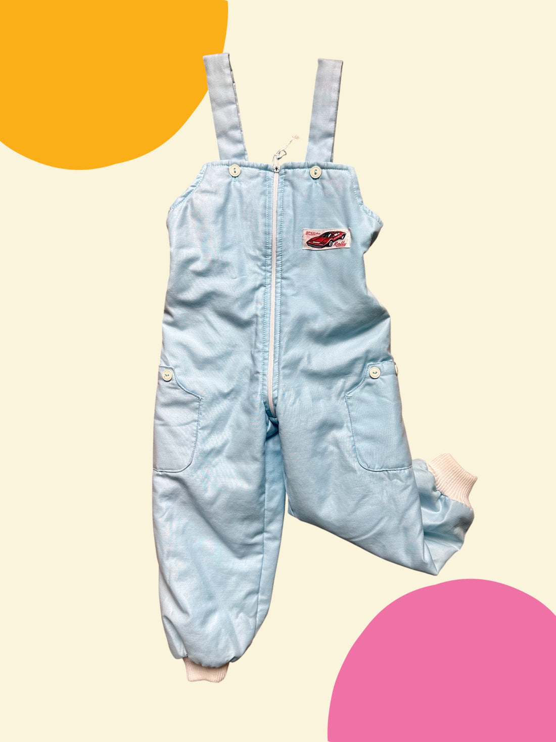 Salopette doublée bleu ciel - 24 mois