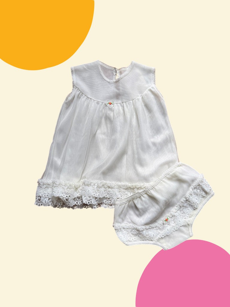 Ensemble fond de robe + culotte - 24 mois