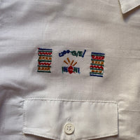 Chemisette broderies afrique blanche - 8 ans