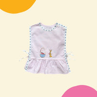 Top tablier lapin rose - 2/3 ans