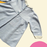 Robe tricot enfant lapin bleu et blanc - 18 mois