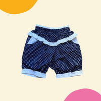 Ensemble chemisier + short pois marine - 18 mois