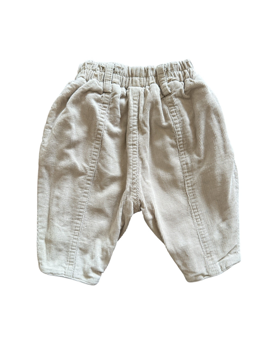 Pantalon velours beige - 3 mois