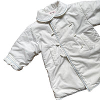 Manteau blanc rembouré - 18/24 mois