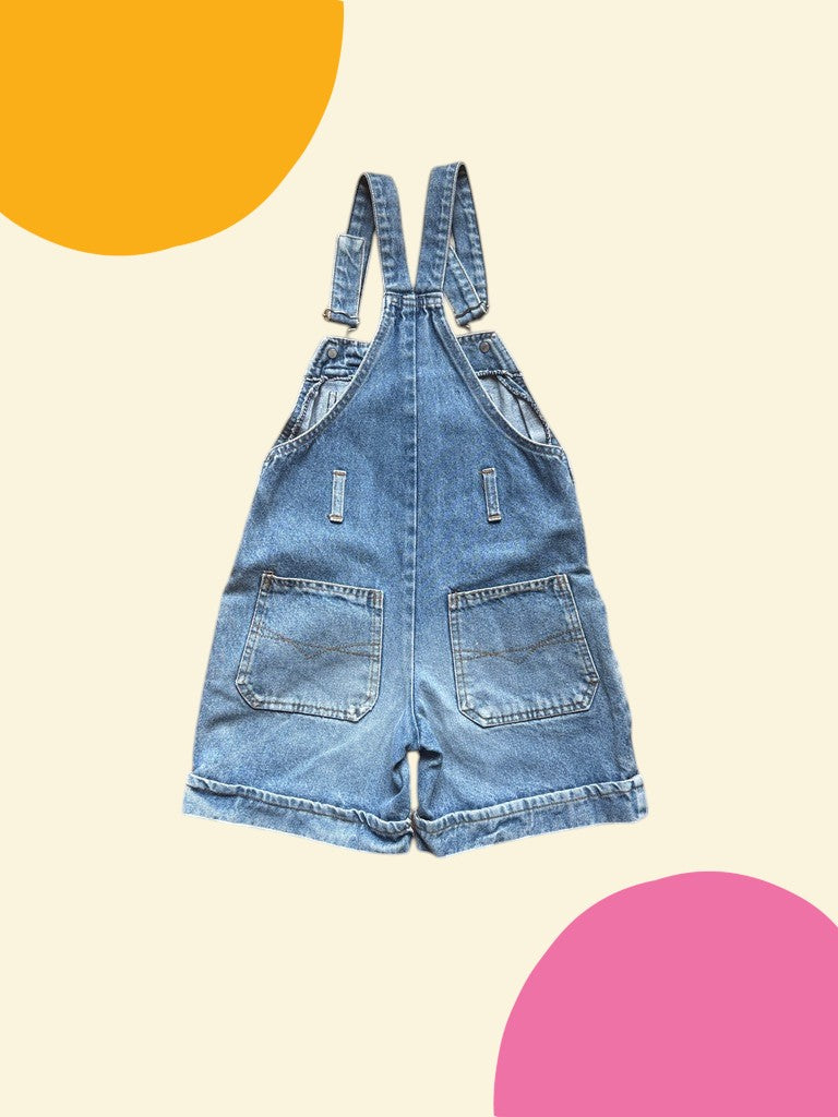 Salopette jean patch - 8 ans