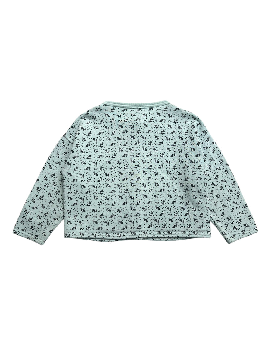 Ensemble gilet + jupe fleuri - 8 ans