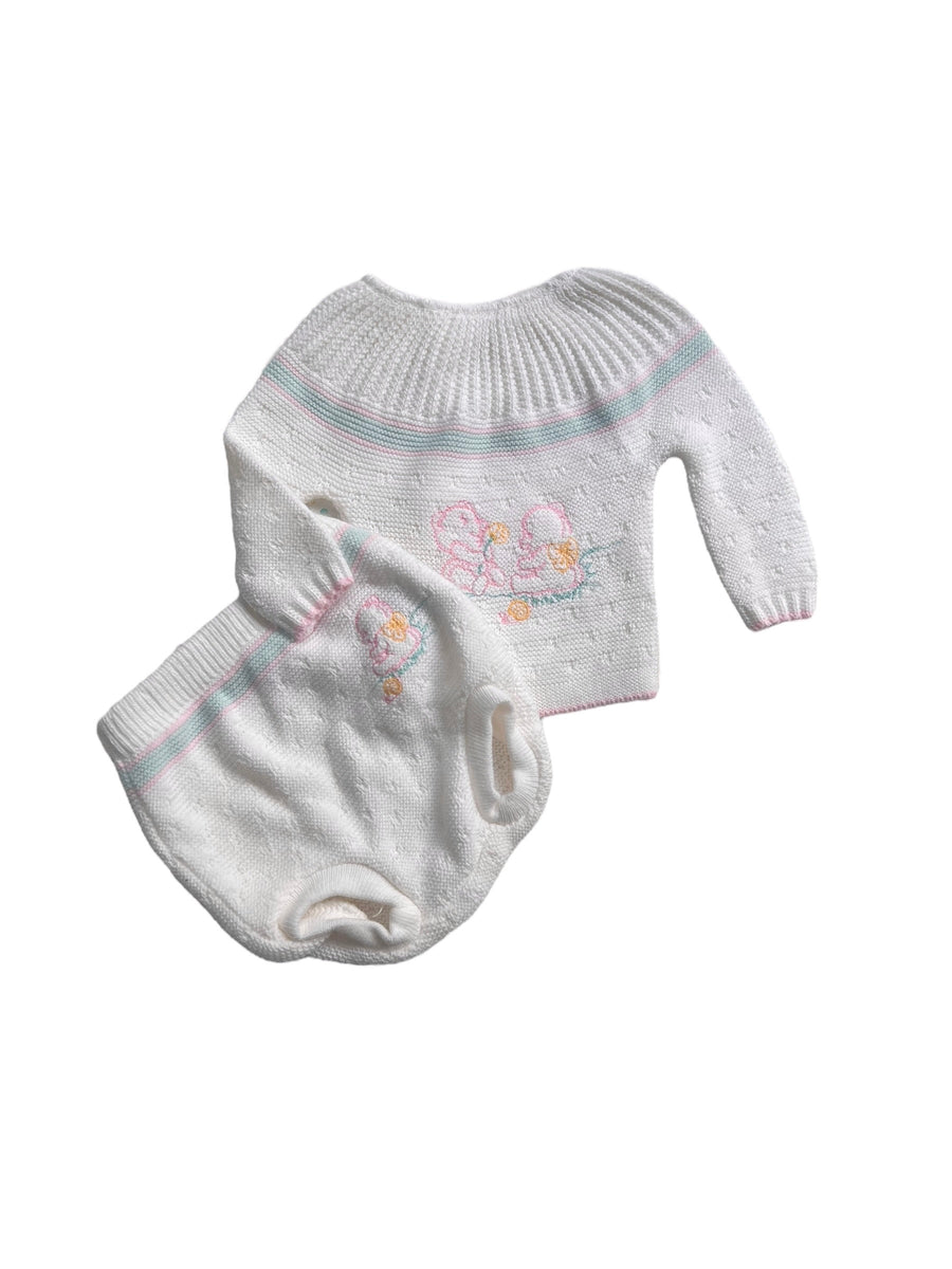 Ensemble ourson pastel - naissance