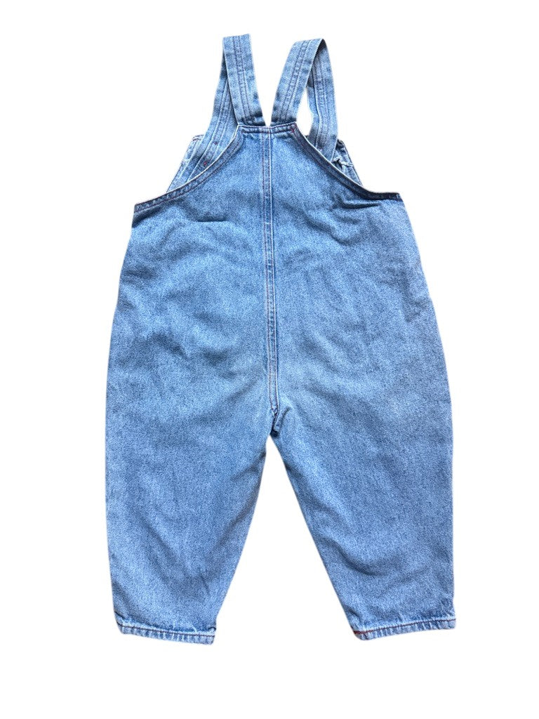 Salopette denim pois - 24 mois