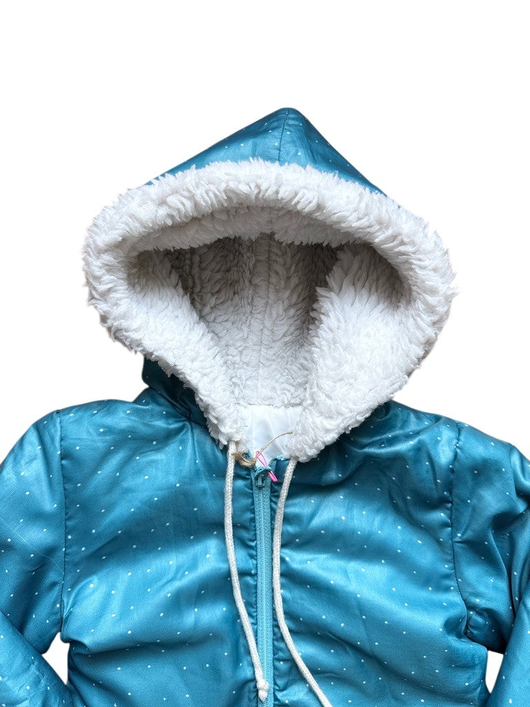 Combi pilote skieurs flocons bleue - 6 mois