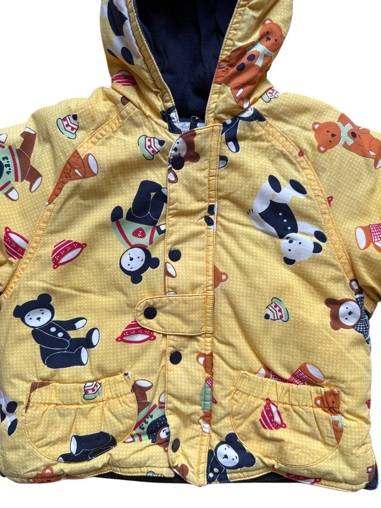 Blouson nounours jaune - 12 mois