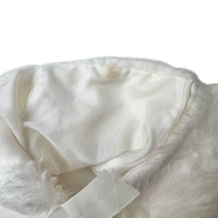 Bonnet fausse fourrure blanc - 6/12 mois