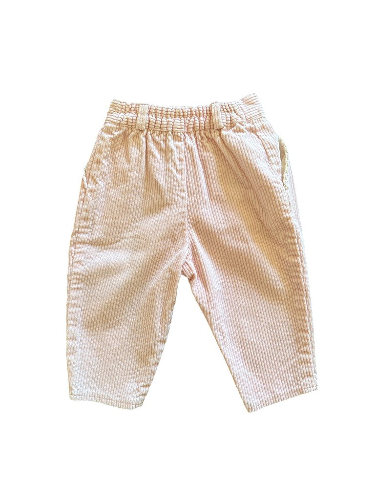 Pantalon velours côtelé rose - 6 mois