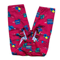 Salopette velours vehicules rouge - 12 mois