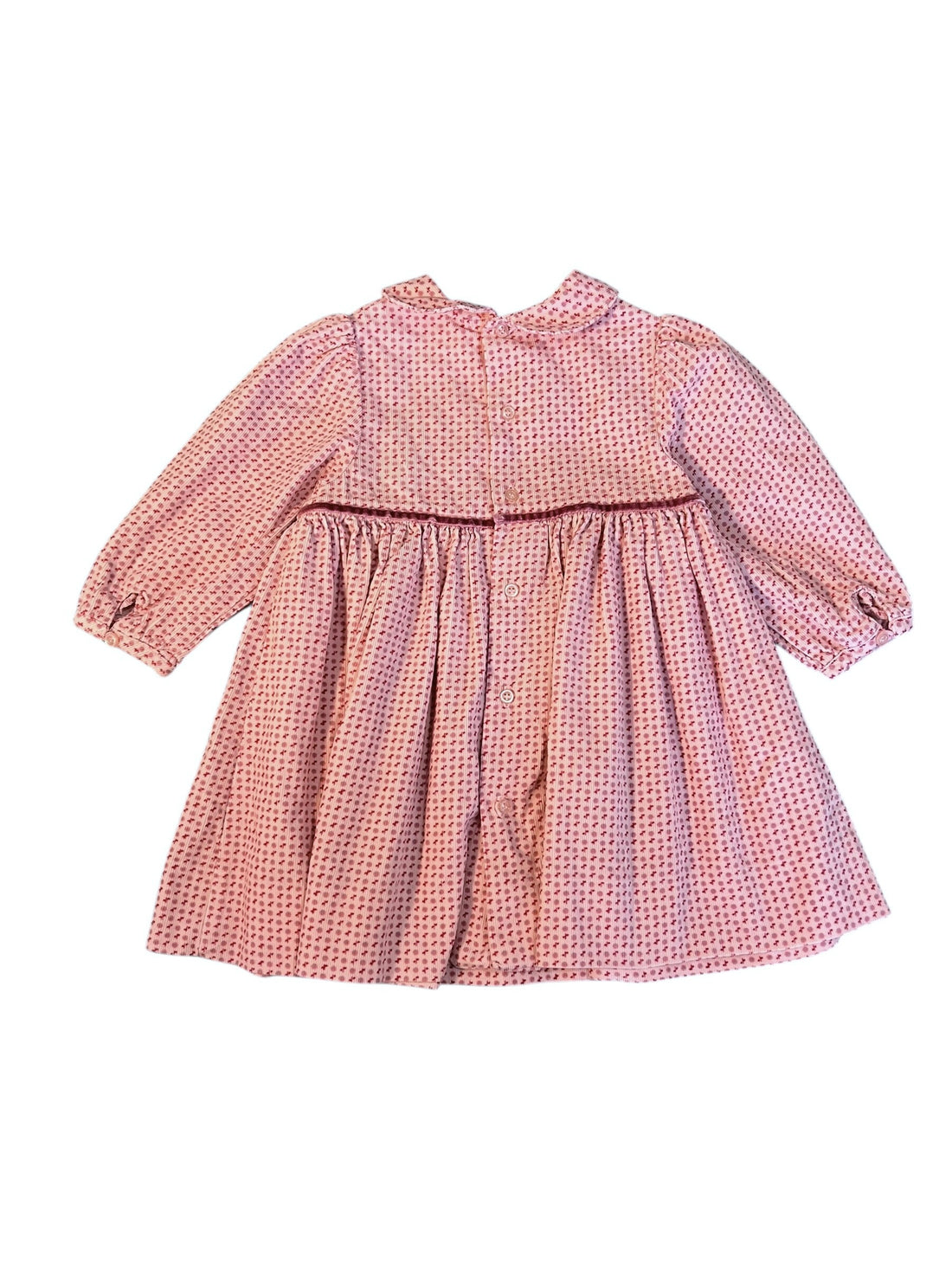 Robe velours côtelé rose - 12/18 mois