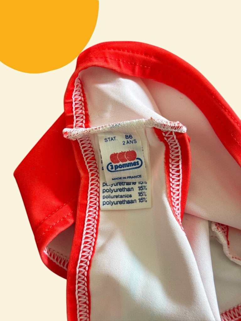 Maillot 2 pièces pêche poissons rouge - 24 mois