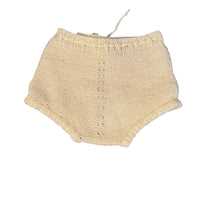 Culotte tricot jaune - 3/6 mois