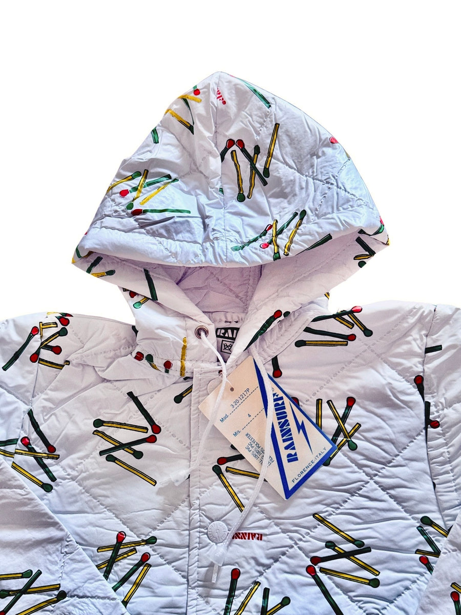 Coupe vent allumettes blanc - 4 ans