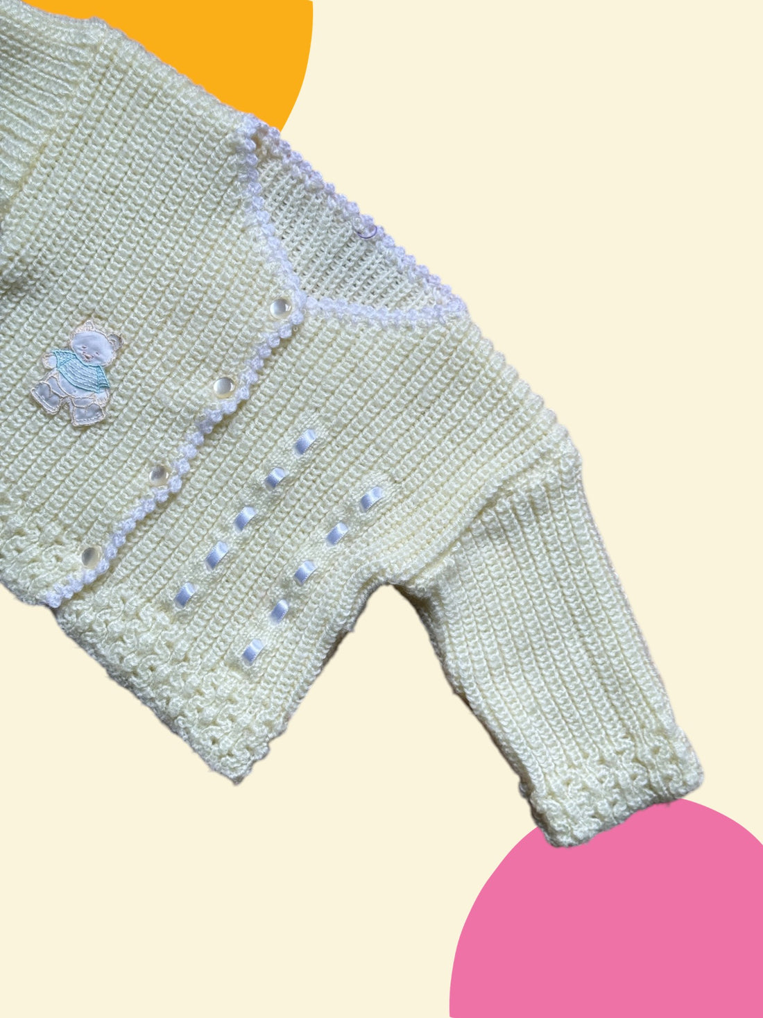 Gilet ourson jaune - 6 mois