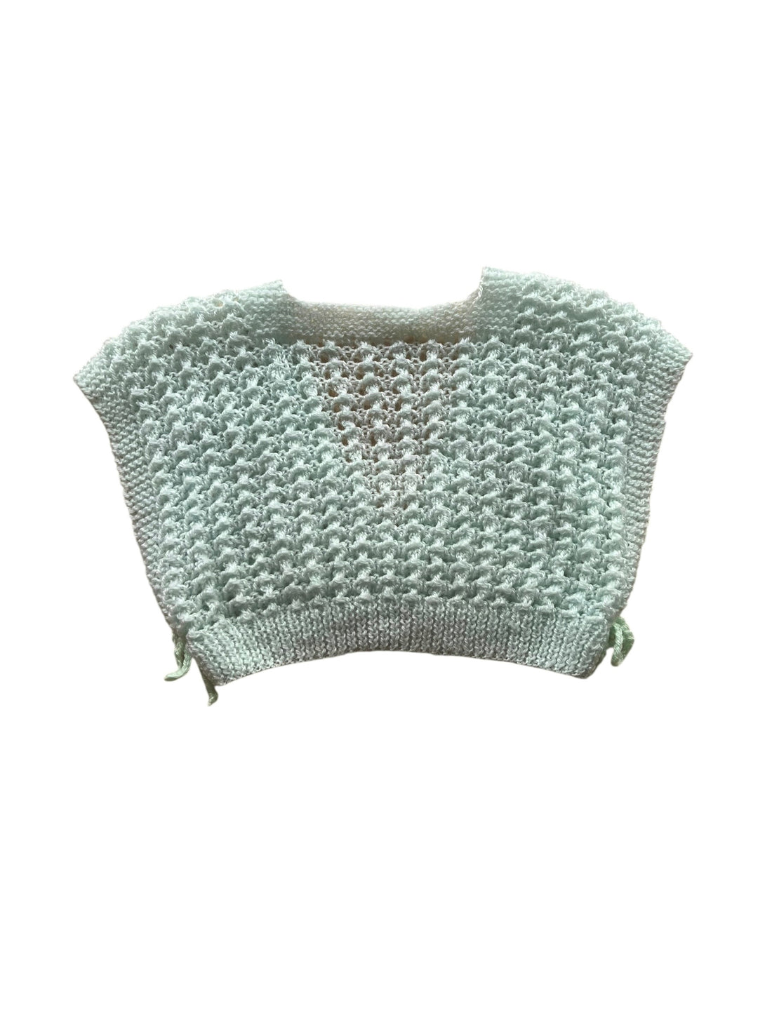 Boléro tricot vert pastel - 12 mois