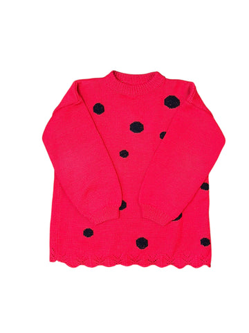 Pull coccinelle rouge - 10 ans