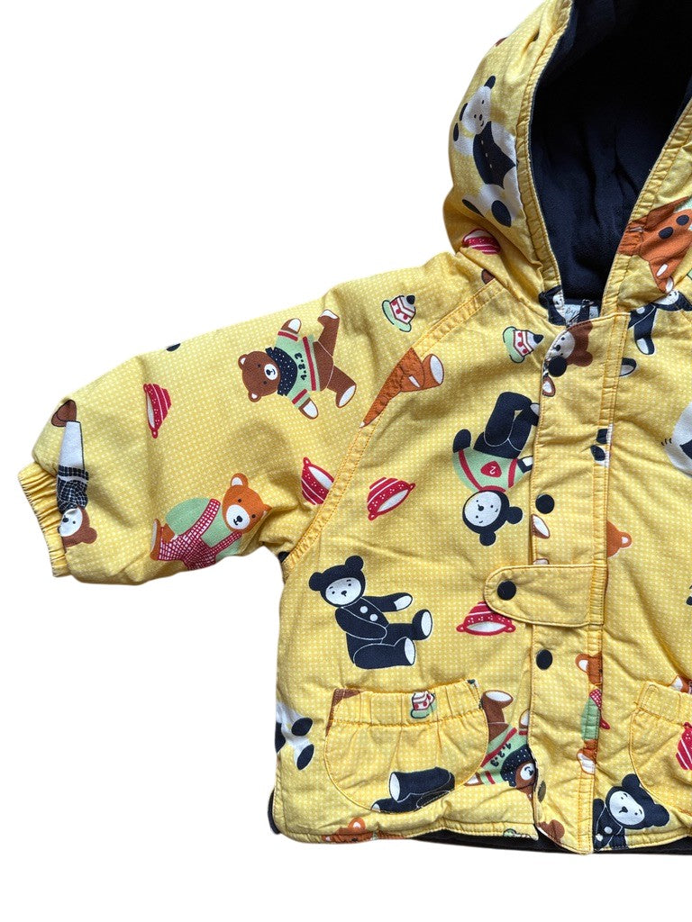 Blouson nounours jaune - 12 mois