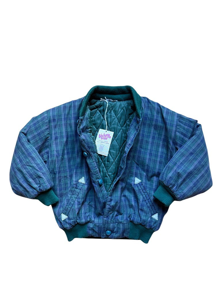 Bomber tartan vert - 8 ans