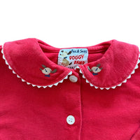 Sous pull rouge col claudine - 9 mois