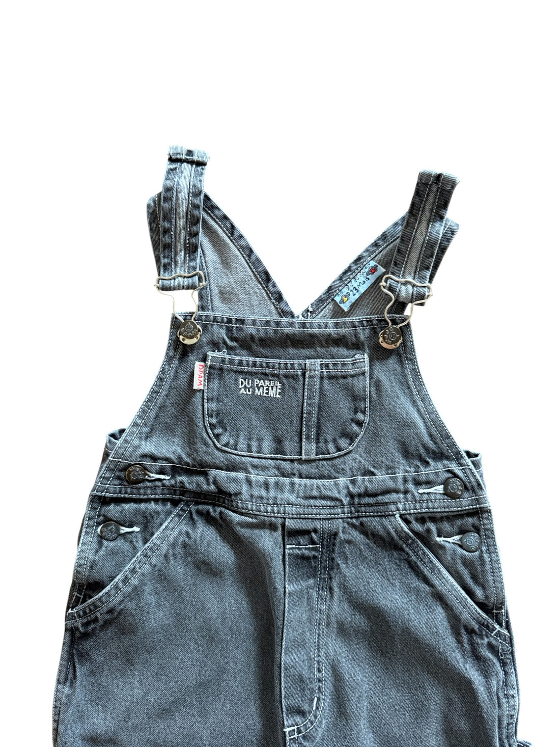 Salopette denim grise - 23 mois