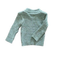 Pull vert chiné - 6 mois