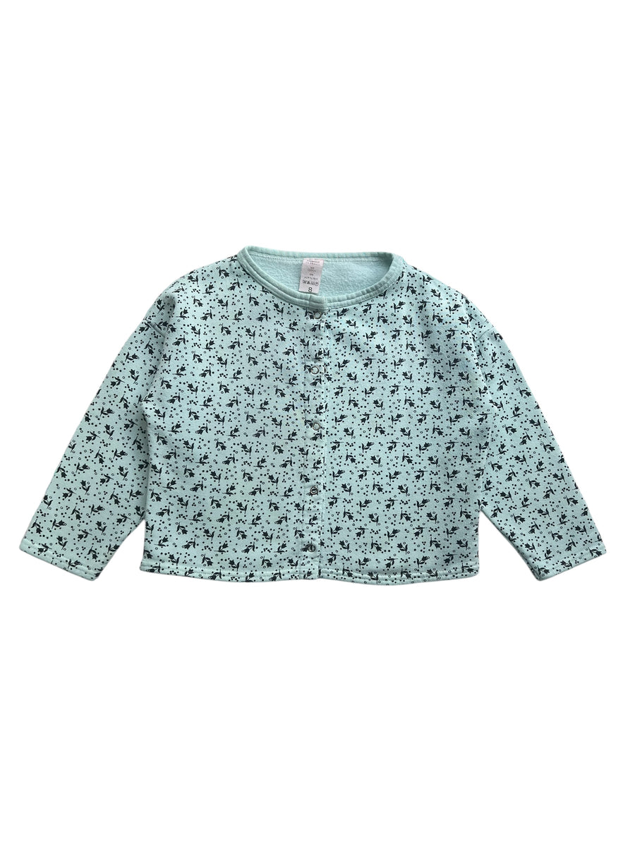 Ensemble gilet + jupe fleuri - 8 ans