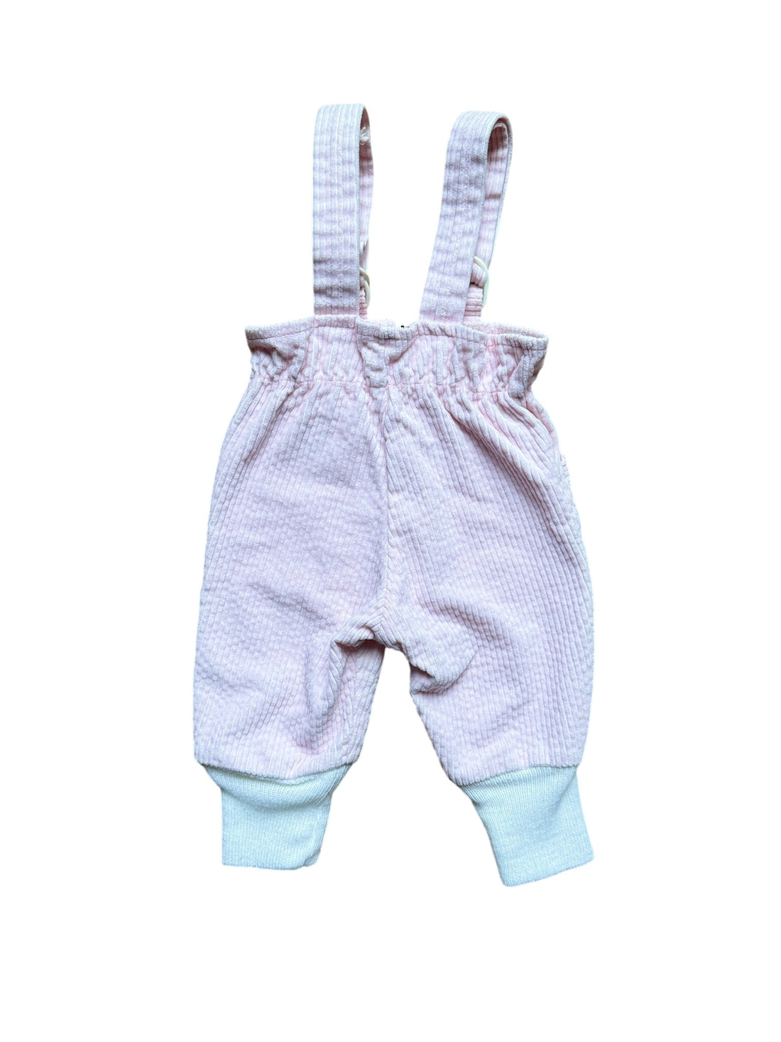 Salopette velours côtelé rose made in France - 3 mois