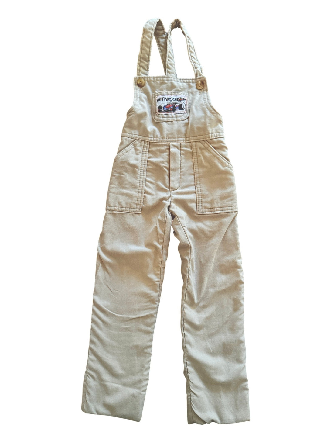 Salopette toile doublée beige - 3 ans