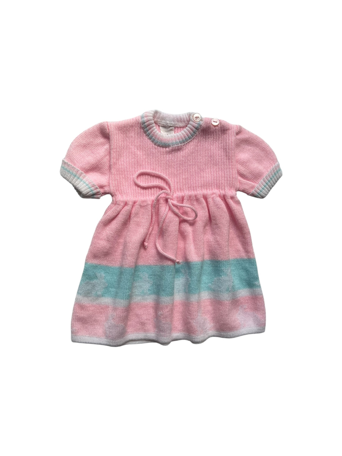 Robe tricot rose - 3 mois