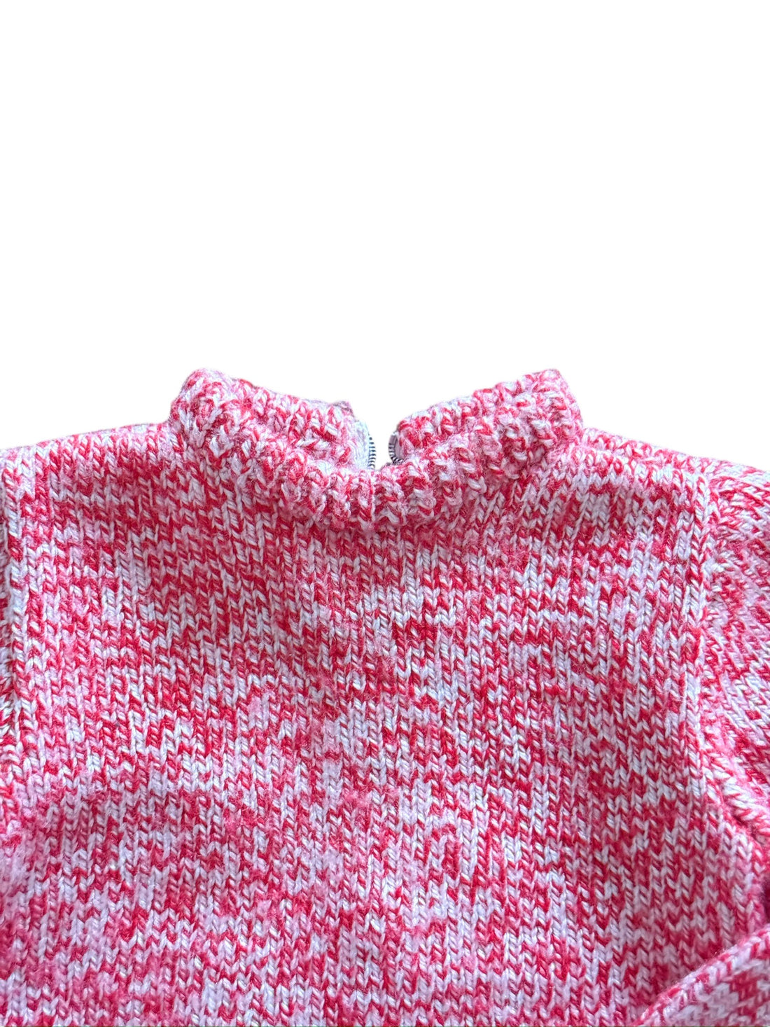 Pull rouge chiné - 6 mois