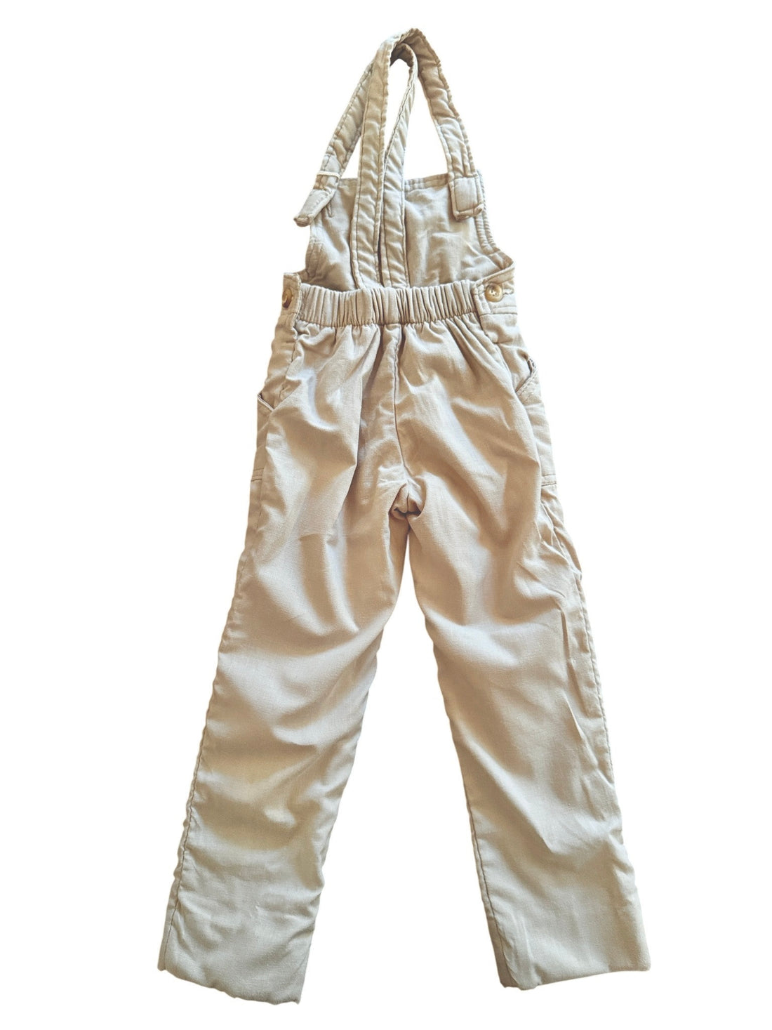 Salopette toile doublée beige - 3 ans