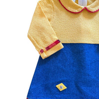 Robe bi-matière 70s - 12 mois