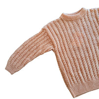 Pull torsadé orange - 8 ans