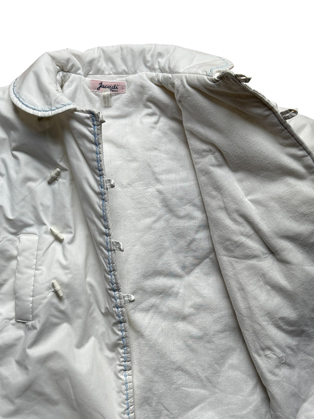 Manteau blanc rembouré - 18/24 mois