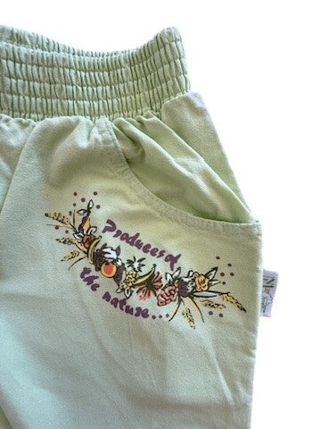 Pantalon vert anis fruits - 24 mois
