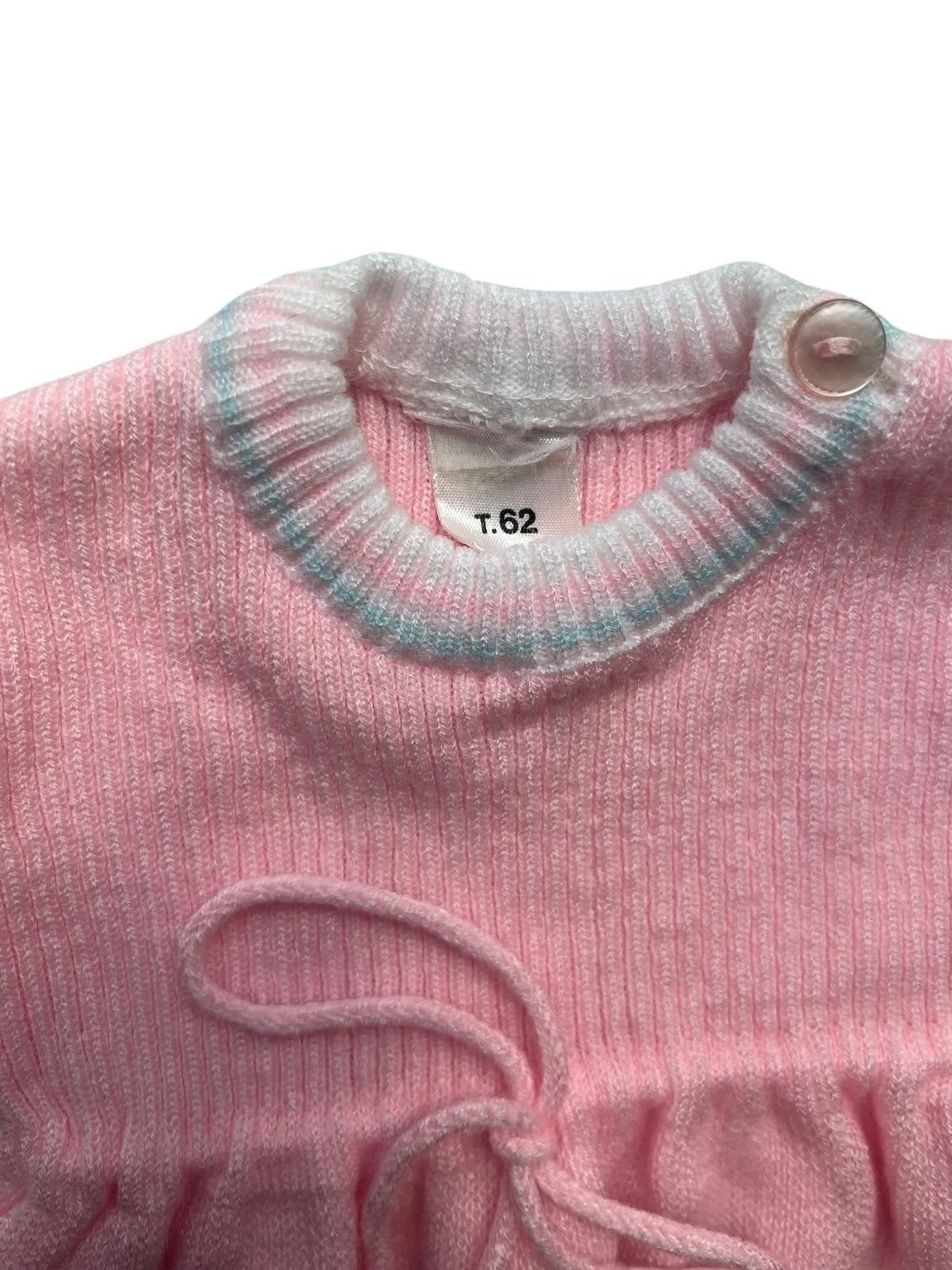 Robe tricot rose - 3 mois