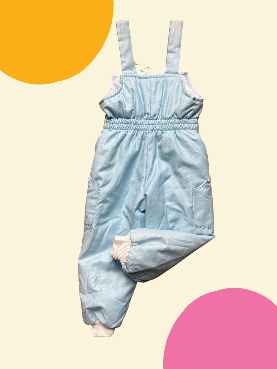 Salopette doublée bleu ciel - 24 mois