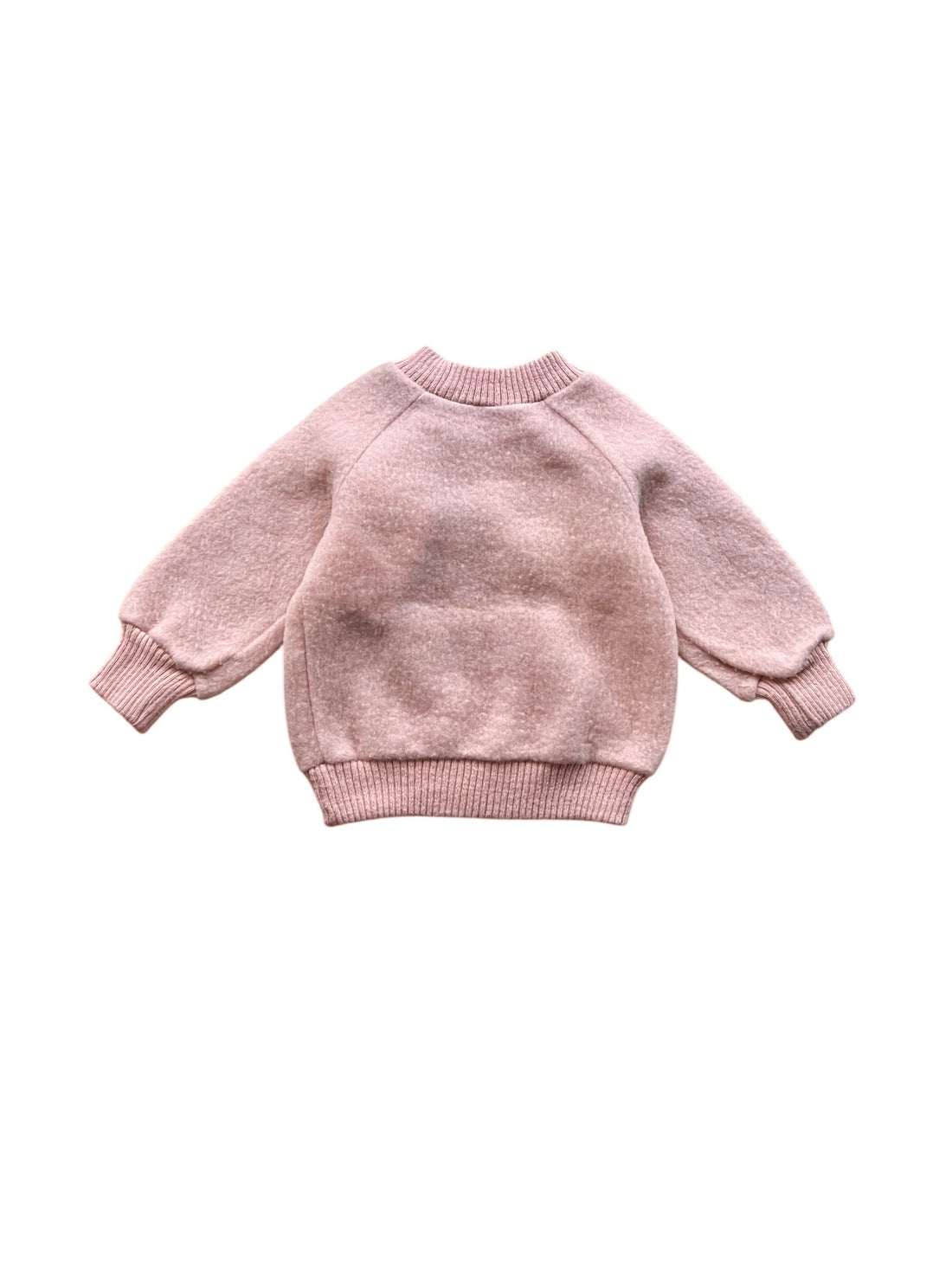 Sweat polaire chien rose - 9/12 mois