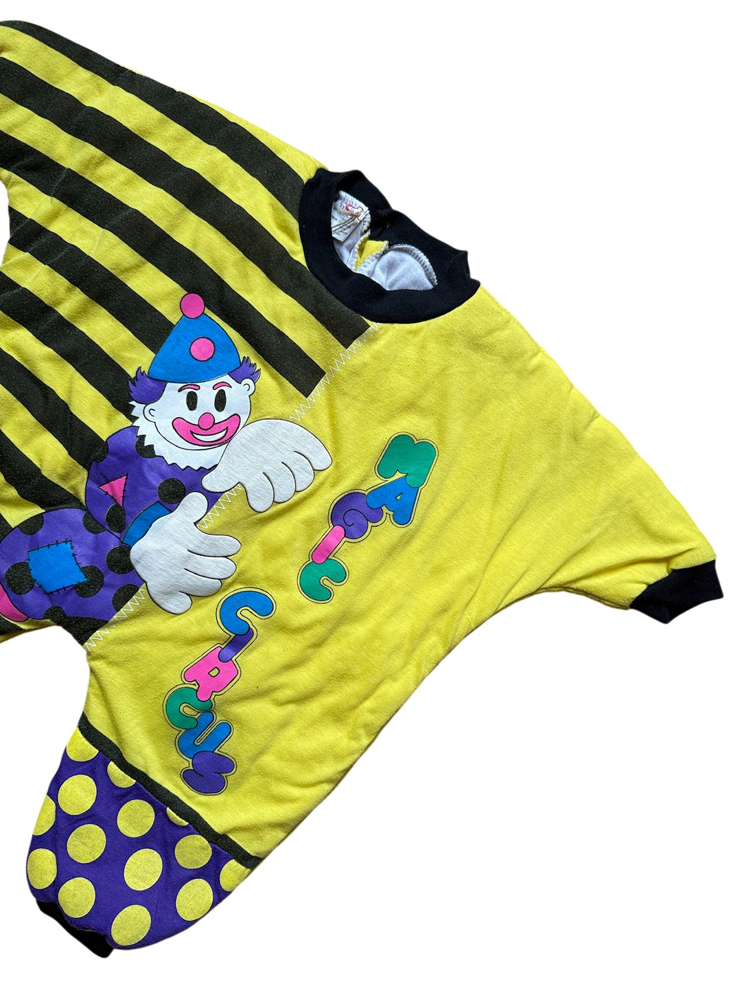 Combinaison rembourrée clown jaune - 18 mois