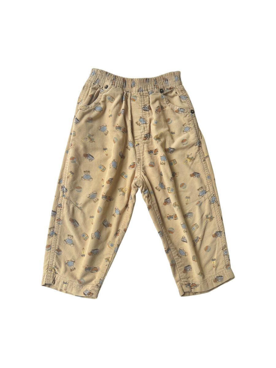 Pantalon velours nounours - 18/24 mois