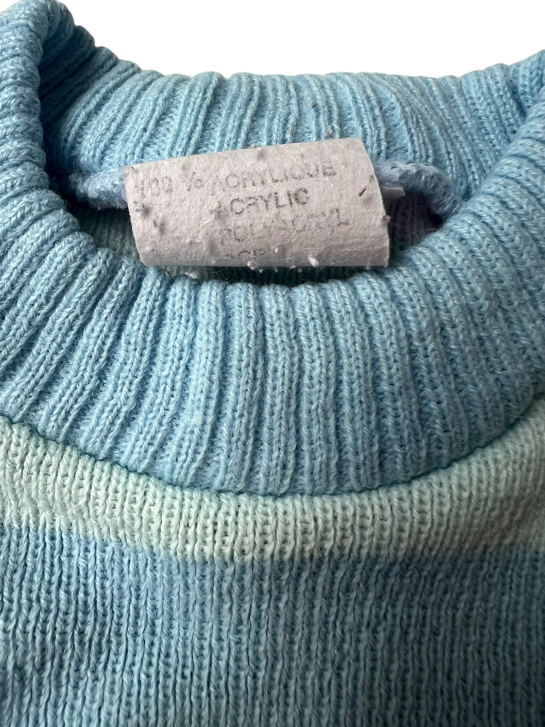 Robe pull rayée pastel - 12 mois