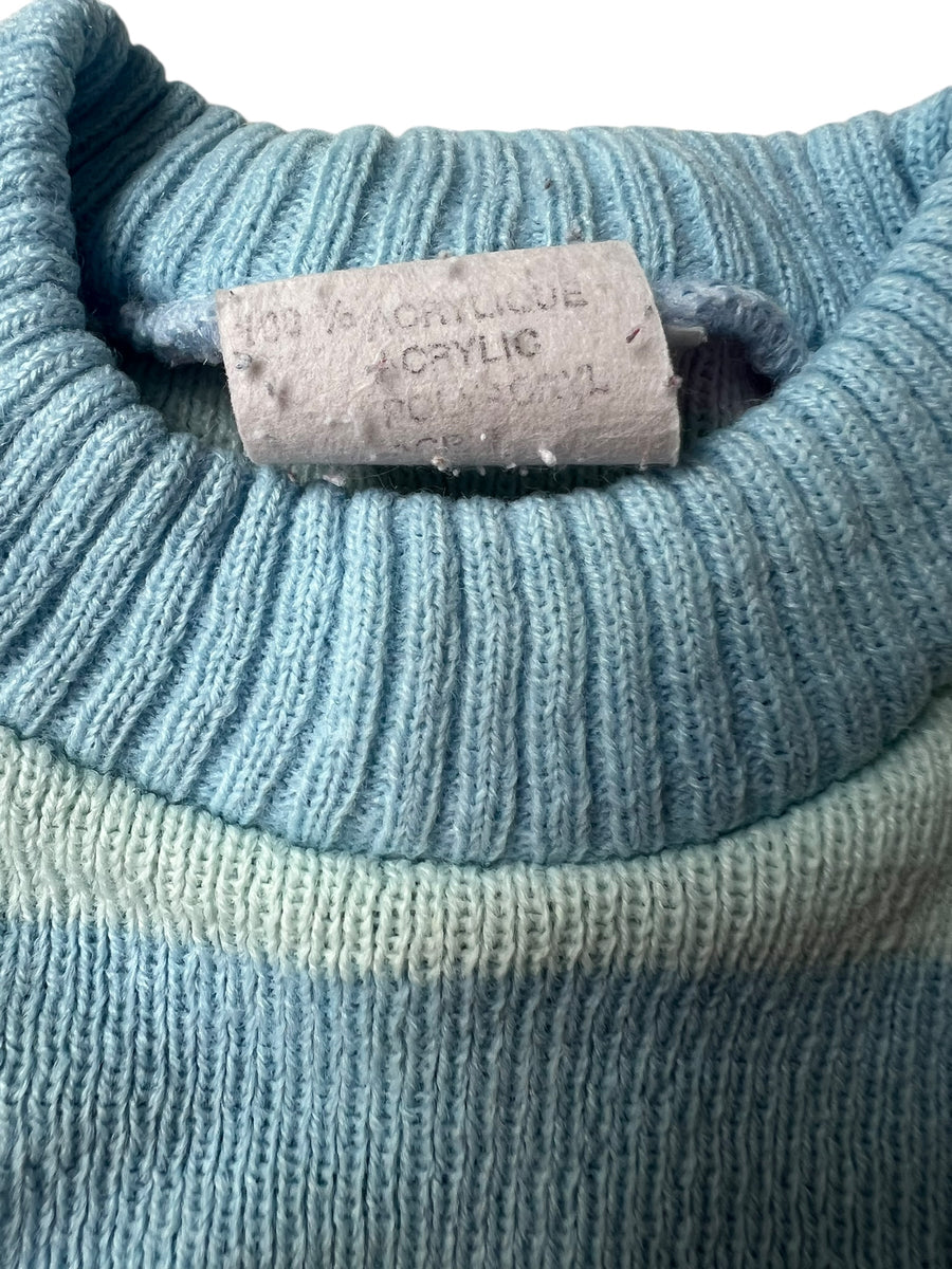 Robe pull rayée pastel - 12 mois