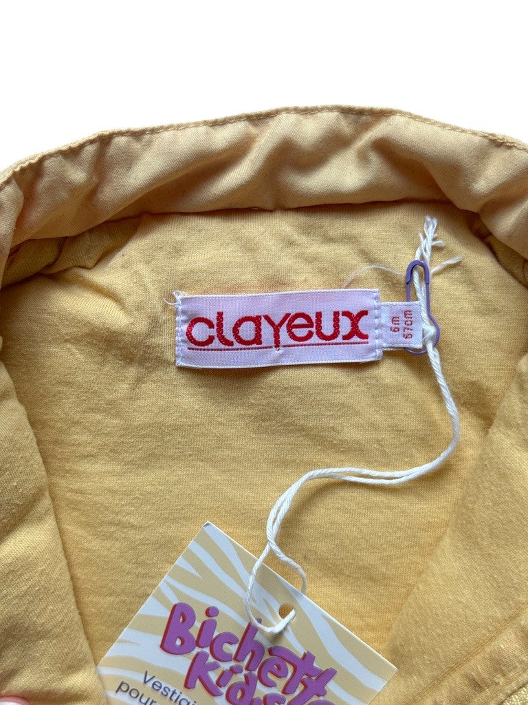 Doudoune sans manches jaune - 6 mois