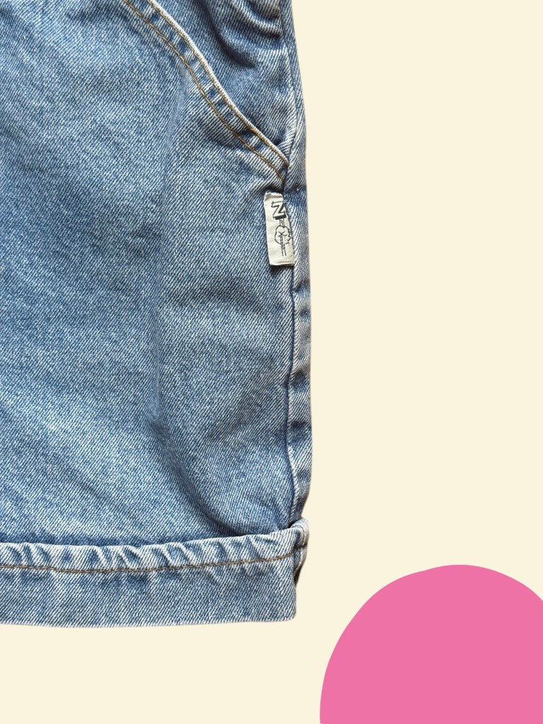 Salopette jean patch - 8 ans