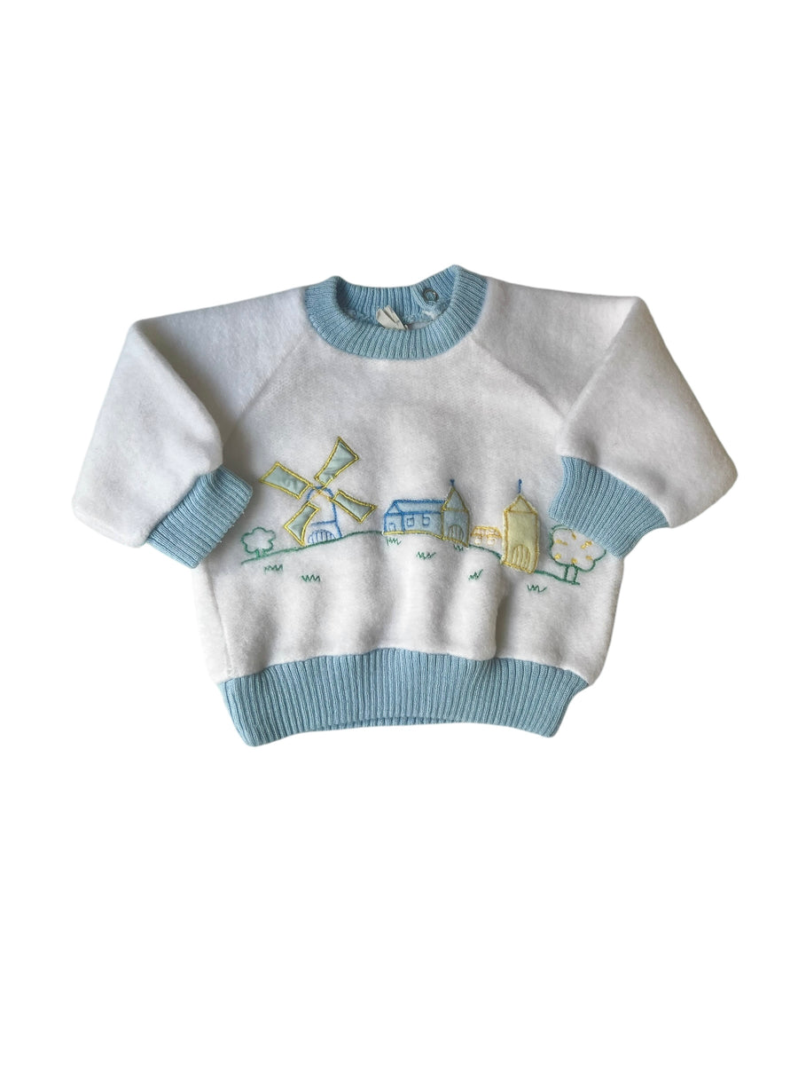 Sweat feutrine moulin - 3 mois
