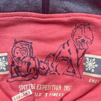 Sweat loup orange et gris - 24 mois